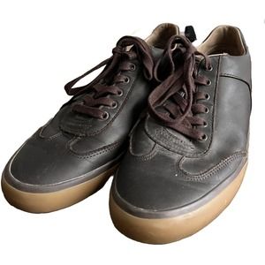 Camper Shoes Alicante Brown Red Leather Fashion Sneakers Mens Size US 13